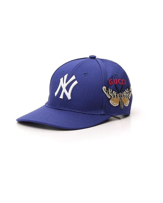 Gucci Blue Ny Yankees Baseball Cap for men