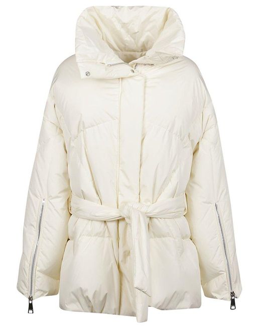 Khrisjoy Natural Iconic Belted Down Jacket