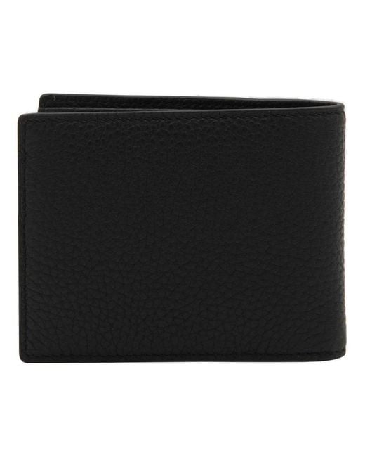 Bally Black Leather Wallet for men