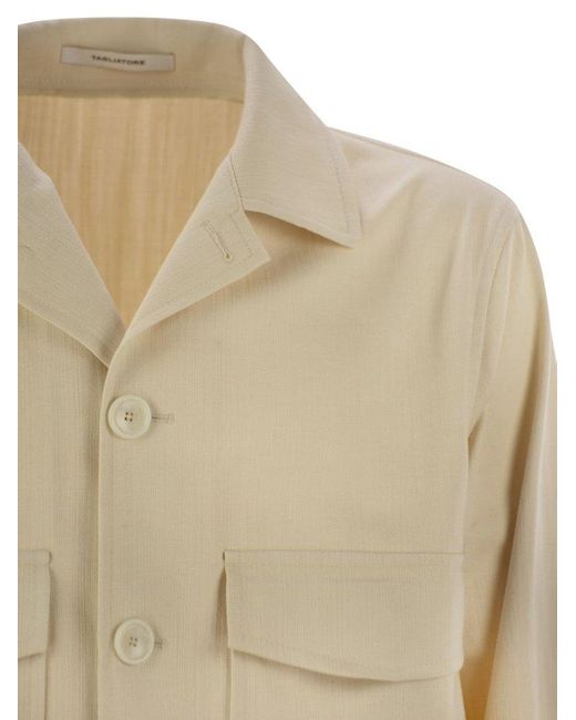 Tagliatore Natural Long Sleeved Buttoned Jacket for men