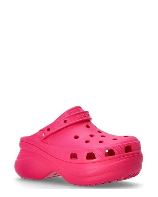 CROCSTM Pink Bae Platform Clogs