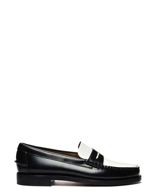 Sebago Black Classic Dan Slip-On Loafers for men