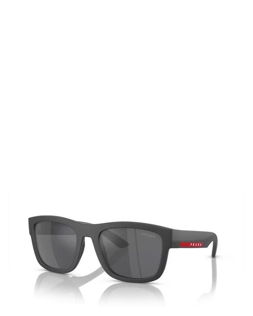 Prada Gray Square Frame Sunglasses for men