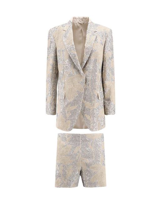Brunello Cucinelli Natural Two-piece Suit