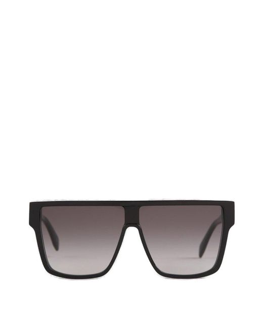 Alexander McQueen Black Square Frame Sunglasses for men