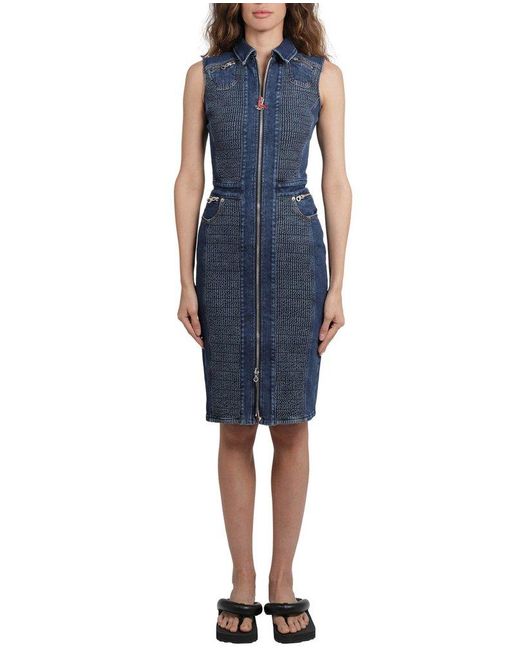 DIESEL Denim Blue Terminate Dress Lyst Canada