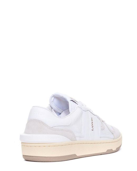 Lanvin White Clay Low-top Sneakers for men