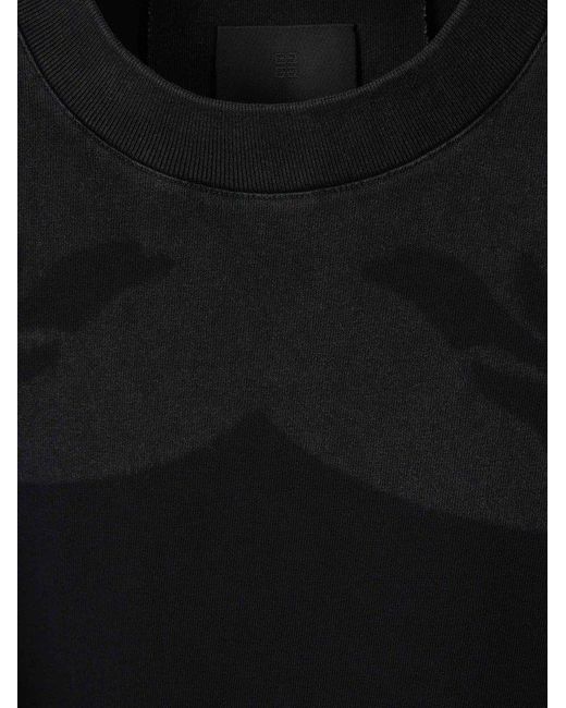 Givenchy Black Shadow Cotton T-Shirt for men