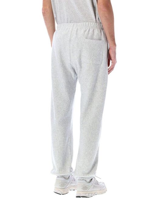 Champion Gray Reverse Weave Fleece Tapered-Leg Track Pants for men
