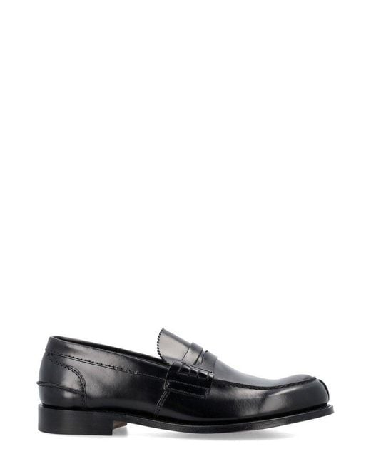 Church's Black Pembrey Round-toe Loafers for men