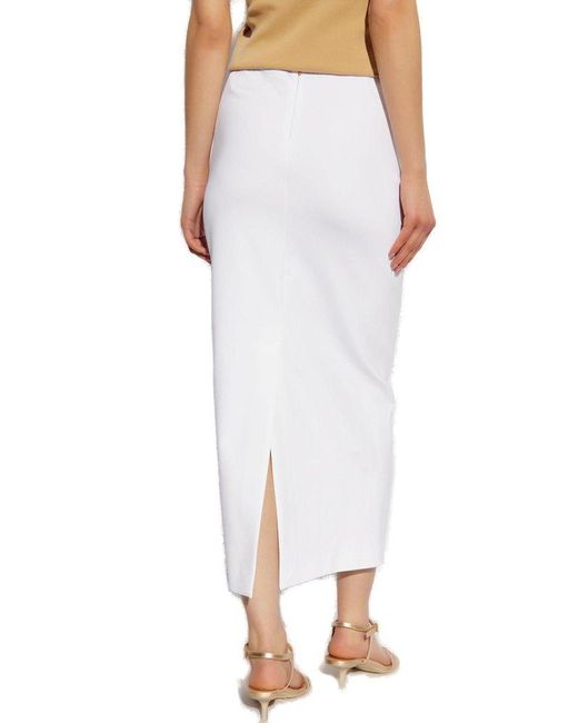 Max Mara White Skirt Charme