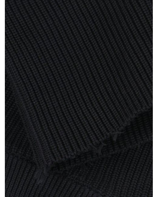 MM6 by Maison Martin Margiela Black Zip Sweater