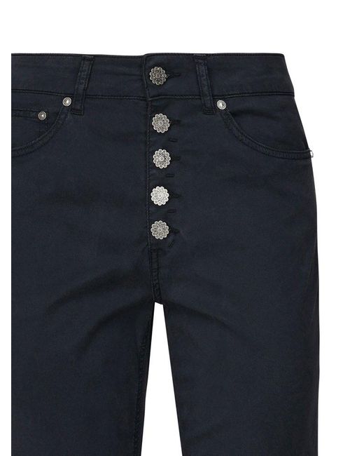 Dondup Blue Button Detail Jeans