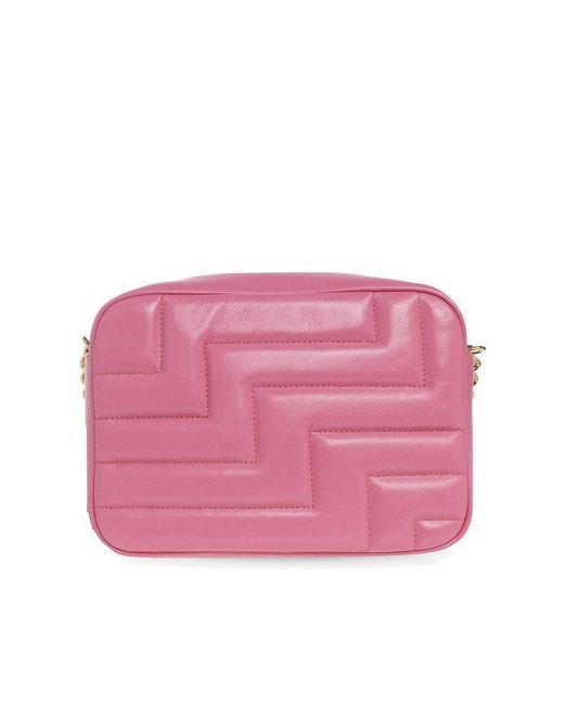Jimmy Choo 'varenne Medium' Quilted Shoulder Bag in Pink Lyst