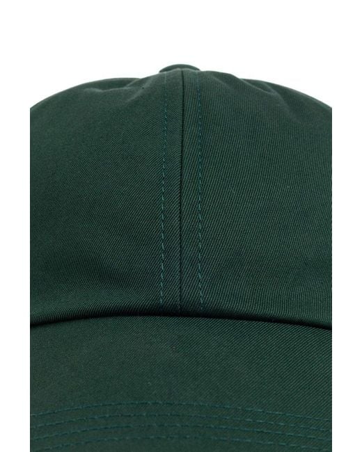 Burberry Green Logo Embroidered Baseball Cap