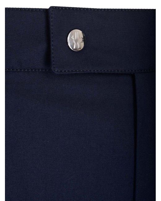 Moncler Blue Slim Fit Trousers for men