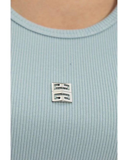 Givenchy Blue Cotton Top,