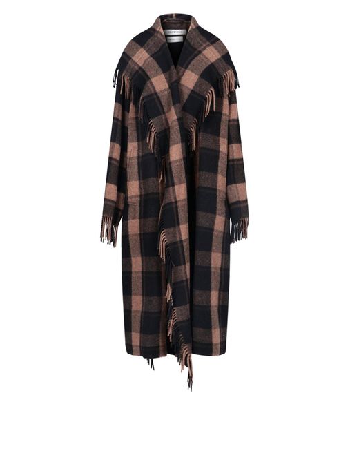 Balenciaga Brown "blanket" Coat
