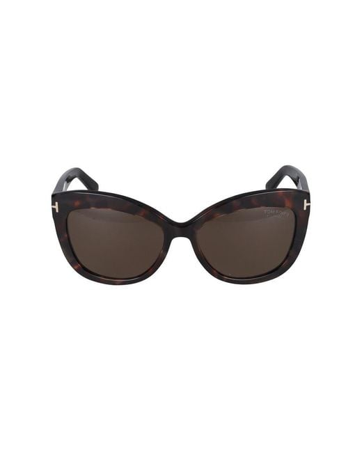 Tom Ford Black Cat-Eye Frame Sunglasses