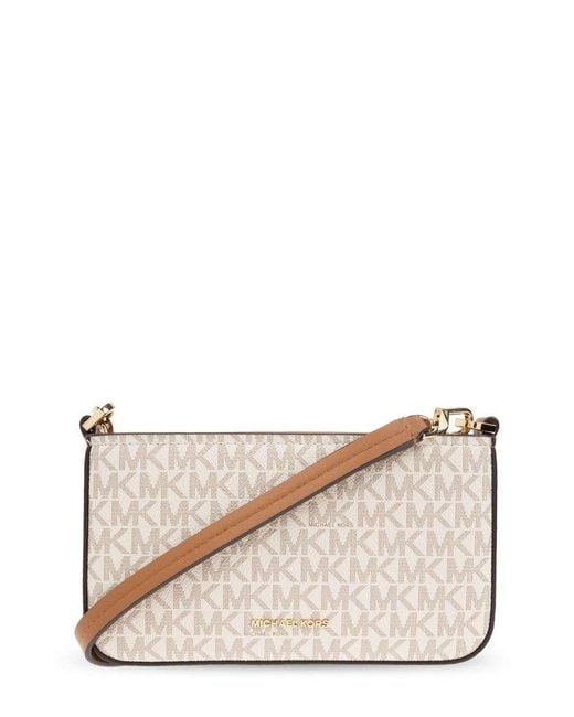 MICHAEL Michael Kors Natural Bryant Small Signature Logo Convertible Pochette