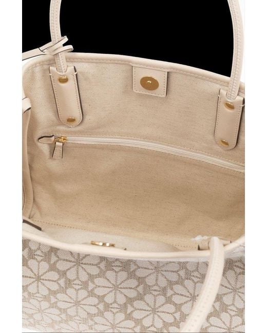 Kate Spade Natural Flower Jacquard Medium Everything Tote Bag