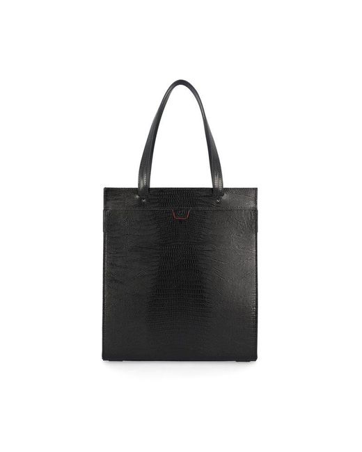 Christian Louboutin Black Ruistote Embossed Tote Bag for men