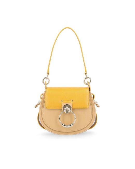 Chloé Tess Shoulder Bag in Metallic Lyst