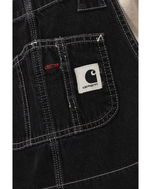 Carhartt Black W' Orlean V-Back Denim Overalls