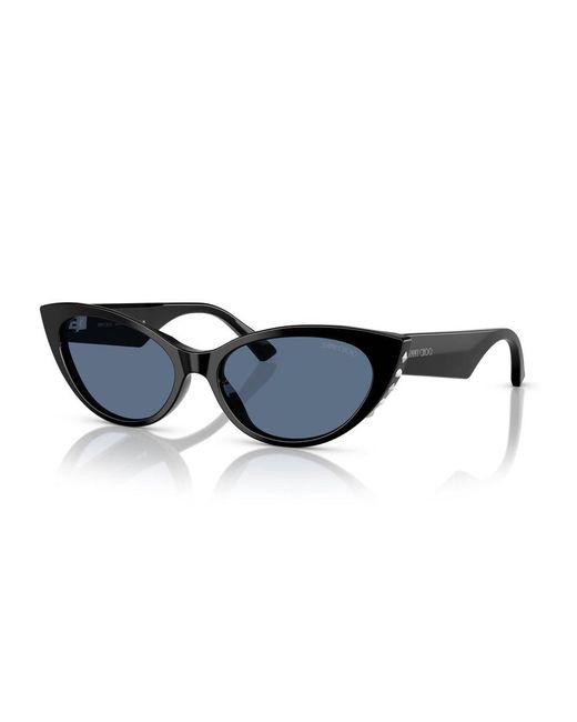 Jimmy Choo Blue Cat-Eye Frame Sunglasses