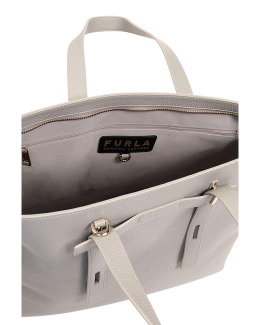 Furla Gray 'giove Large' Shopper Bag,