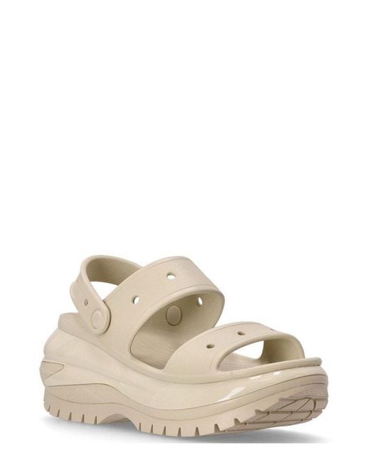 CROCSTM Natural Mega Crush Sandals