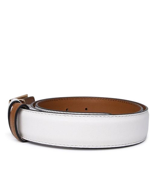 Etro Brown Ivory Leather Belt