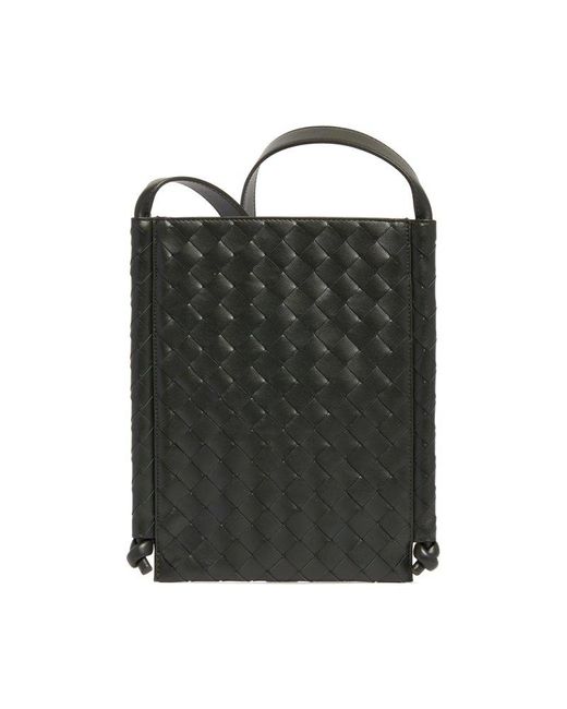 Bottega Veneta Black Large Flat Loop Crossbody Bag for men