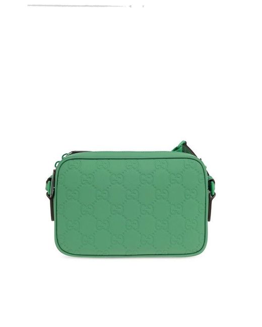 Gucci Green Monogrammed Shoulder Bag,