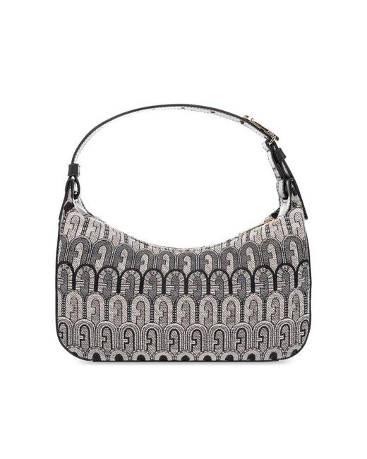 Furla Gray ‘Flow Small’ Shoulder Bag
