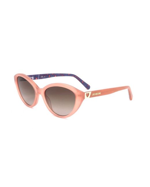 Love Moschino Pink Cat-Eye Frame Sunglasses