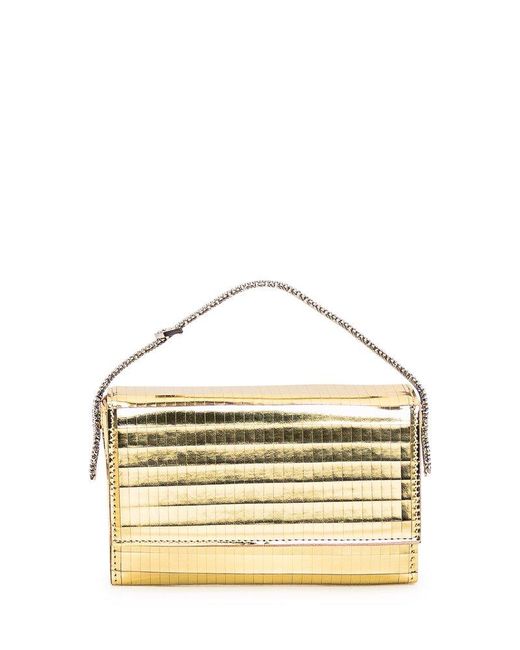 Metallic hot sale clutch bag