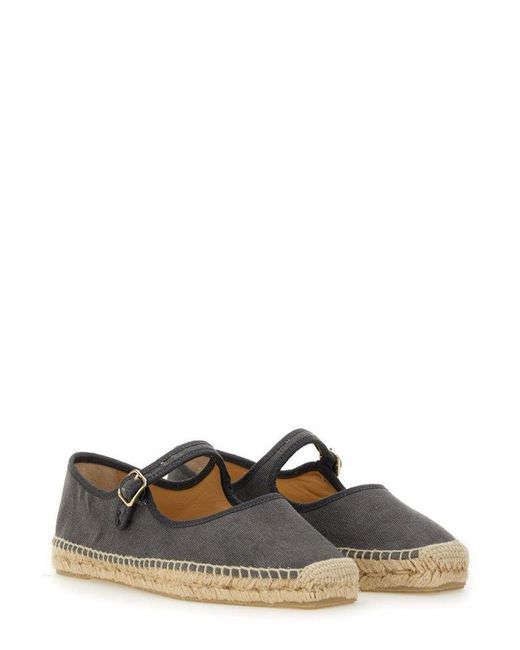 Castaner Gray Espadrille Padua Flats