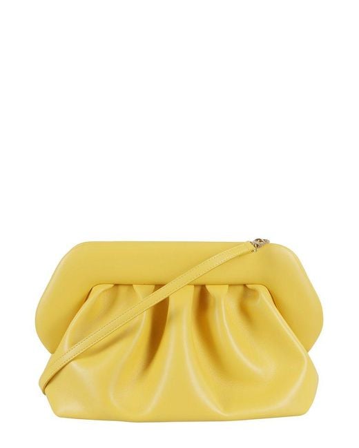 THEMOIRÈ Yellow Bios Strapped Clutch Bag