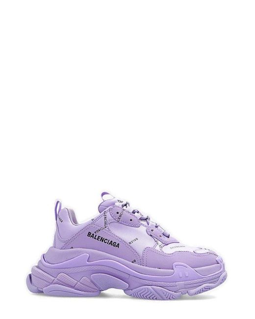 purple balenciaga sneakers