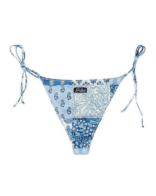 Mc2 Saint Barth Blue Bikini Bottom