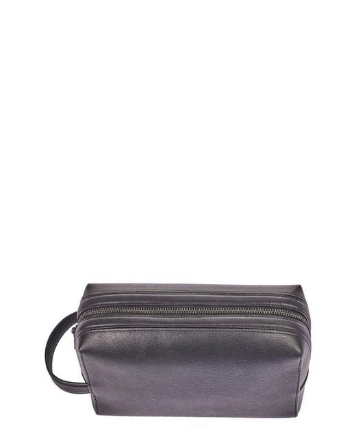 Paul Smith Gray Zipped Wash Bag for men