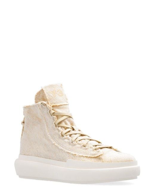 Y-3 Natural Nizza High Top Sneakers for men