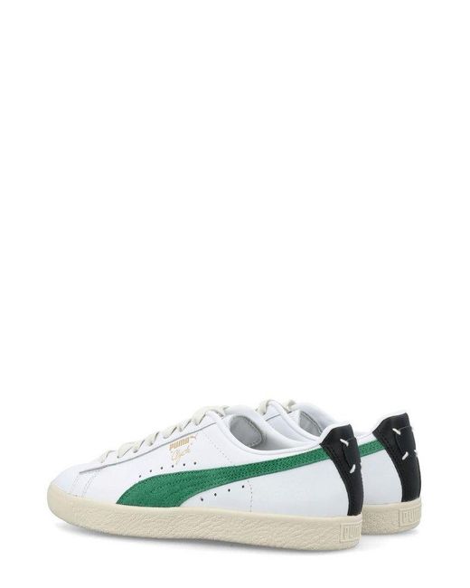 PUMA Green Clyde Base Lace-up Sneakers