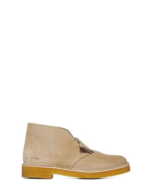 Clarks Leather Wallabee Lace-up Desert Boots in Beige (Natural) for Men |  Lyst Australia