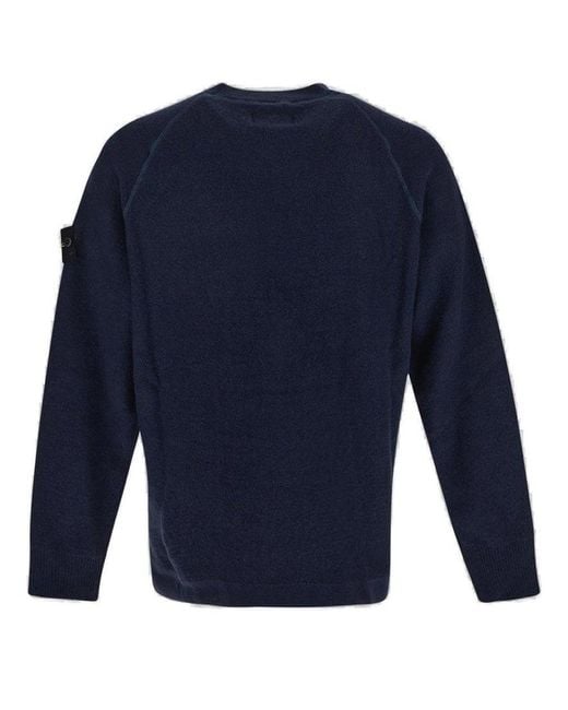 Blue stone island store jumper mens