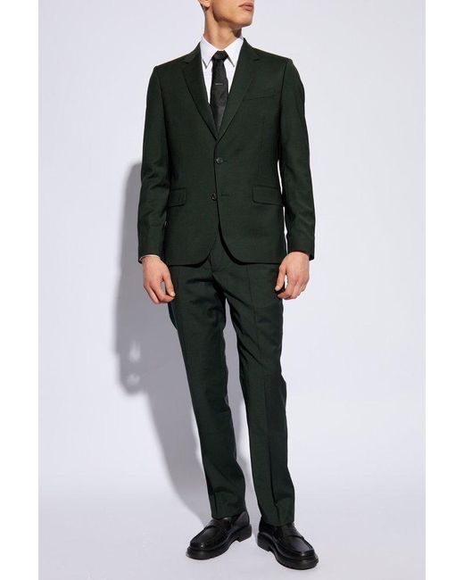 Paul Smith Green Wool Suit for men