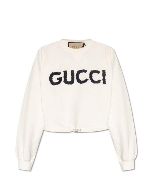 Gucci Natural Sweatshirt With Logo
