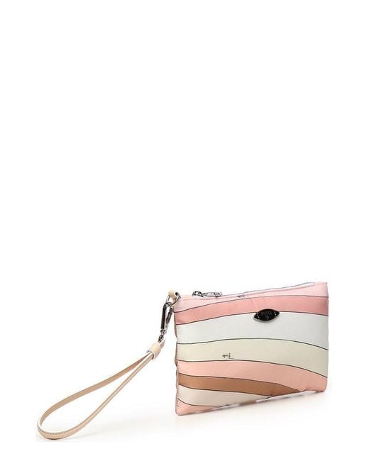 Emilio Pucci Pink Yummy Zipped Clutch Bag