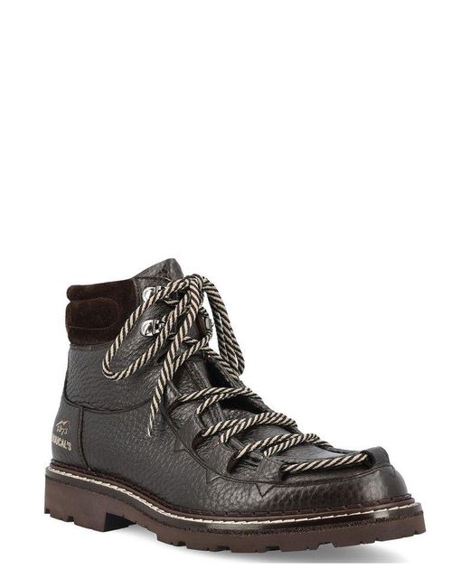 Doucal's Brown Belvedere Lace-Up Ankle Boots for men